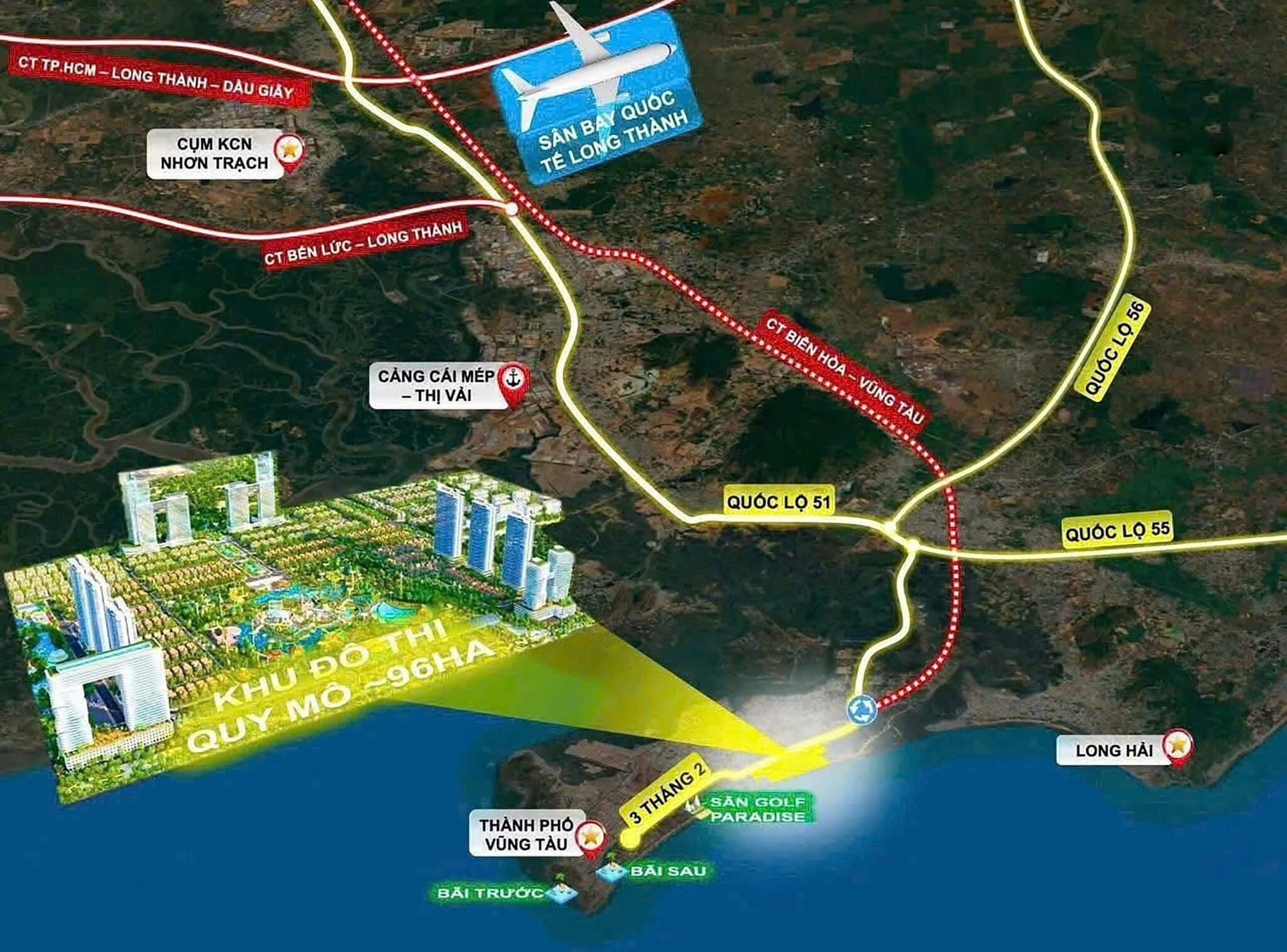 Vi Tri Khu Do Thi Blanca City Vung Tau Duong 3 Thang 2 1 Shophouse tại Blanca City